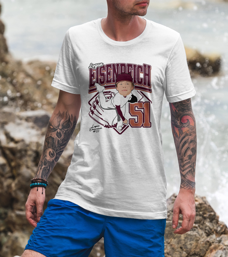 Eisenreich Baseball 51 Logan 2025 Sports Illustration T-Shirt