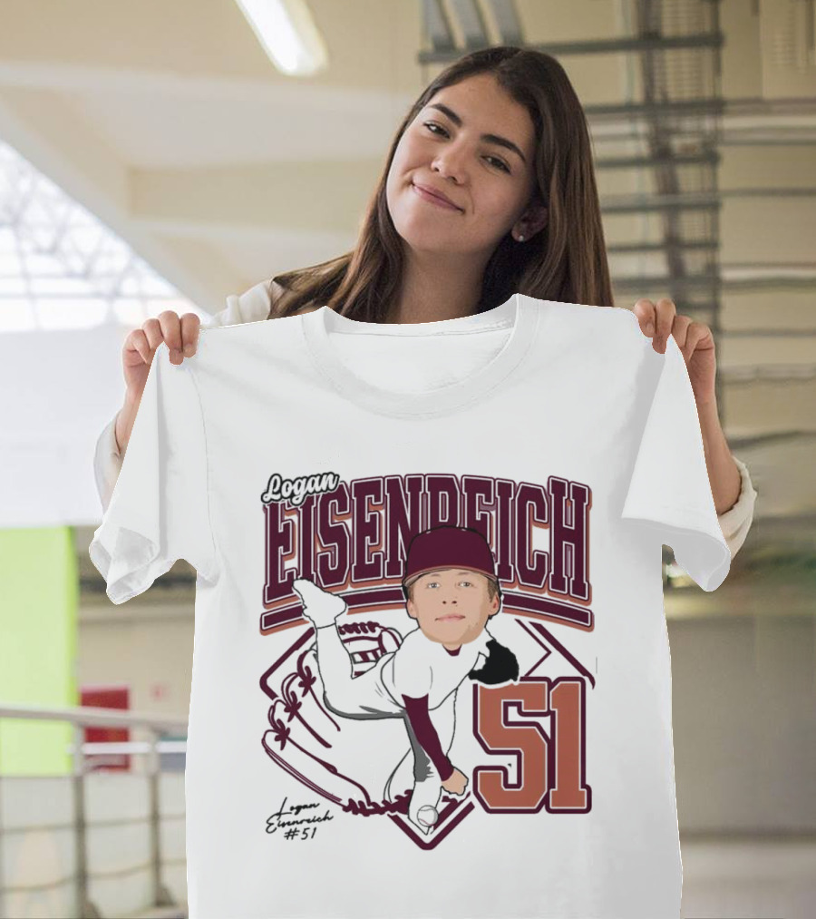 Eisenreich Baseball 51 Logan 2025 Sports Illustration T-Shirt