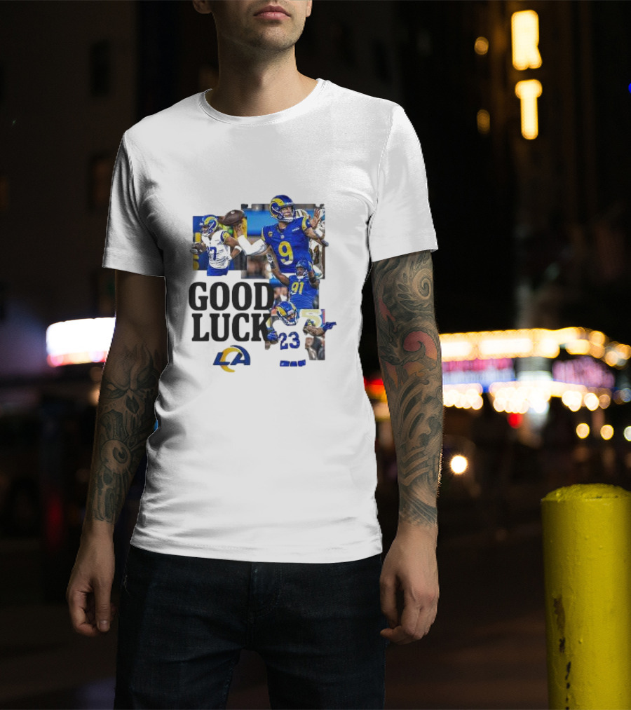 Los Angeles Rams Good Luck NFL Playoffs Est 1967 T-Shirt