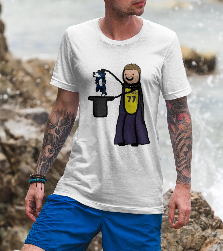 Luka Doncic 77 Lakers Magic Cartoon T-Shirt