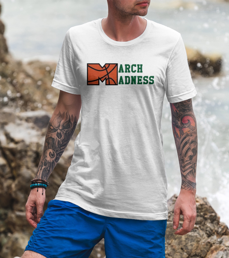 March Madness Basketball M Arch Adness T-Shirt