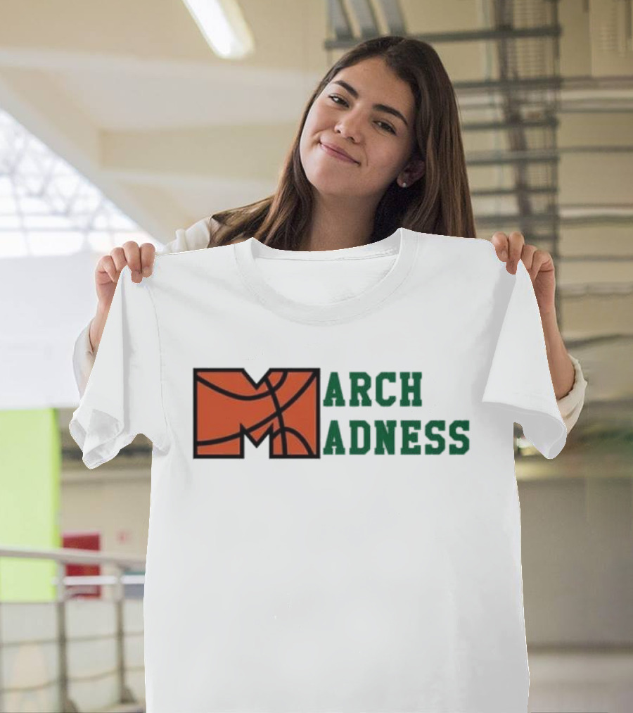 March Madness Basketball M Arch Adness T-Shirt