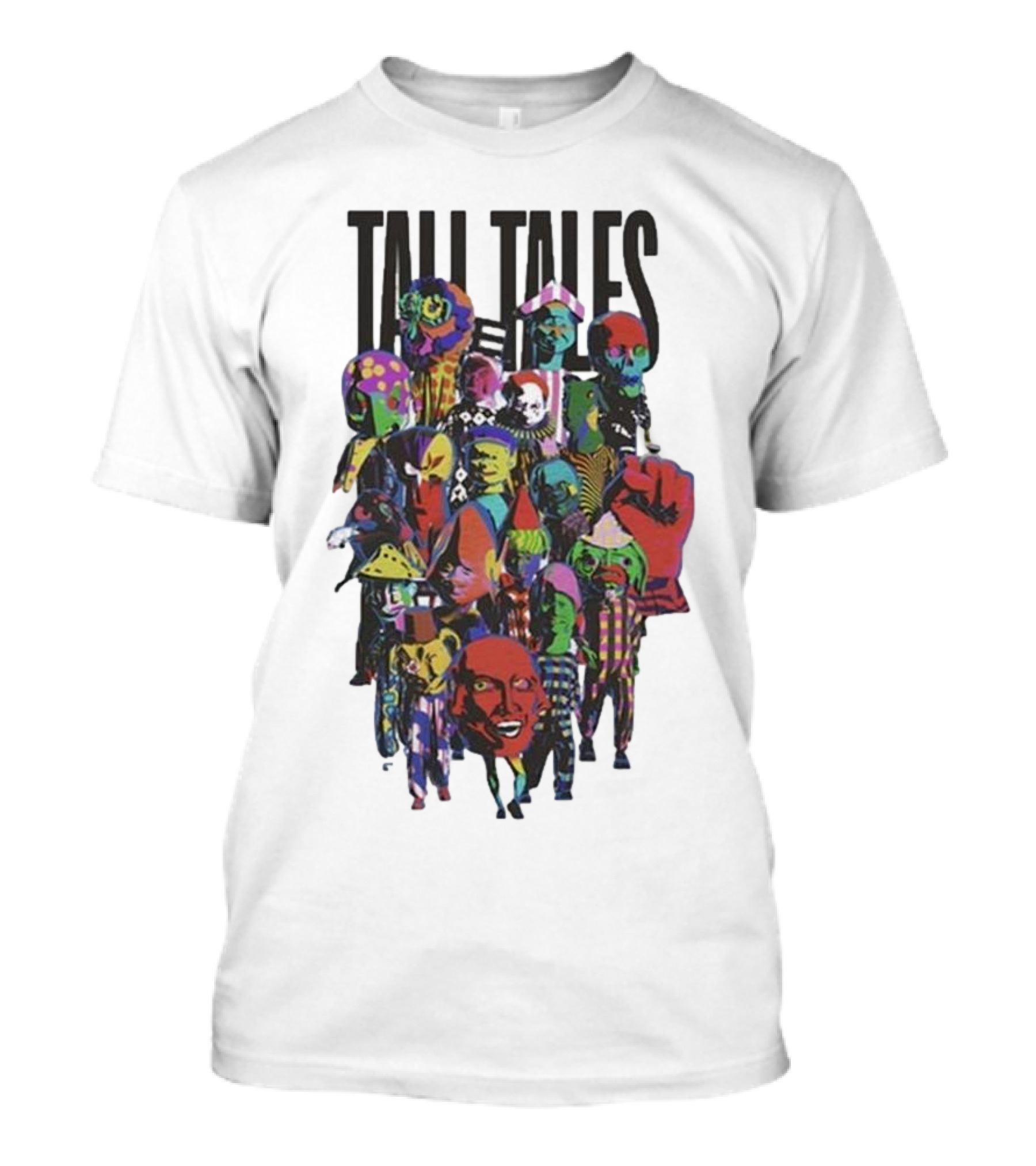 Mark Pritchard Tall Tales Colorful Parade Characters T-Shirt