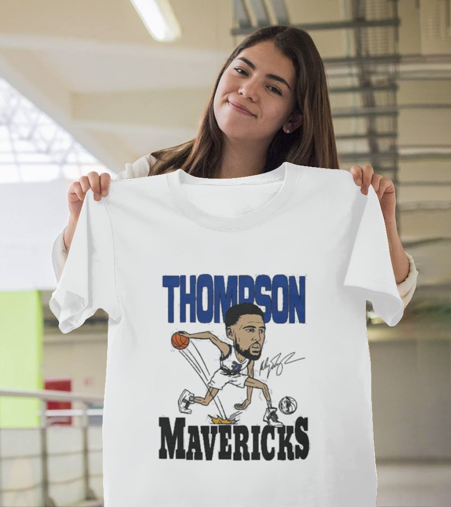 Klay Thompson Mavericks Basketball Caricature T-Shirt