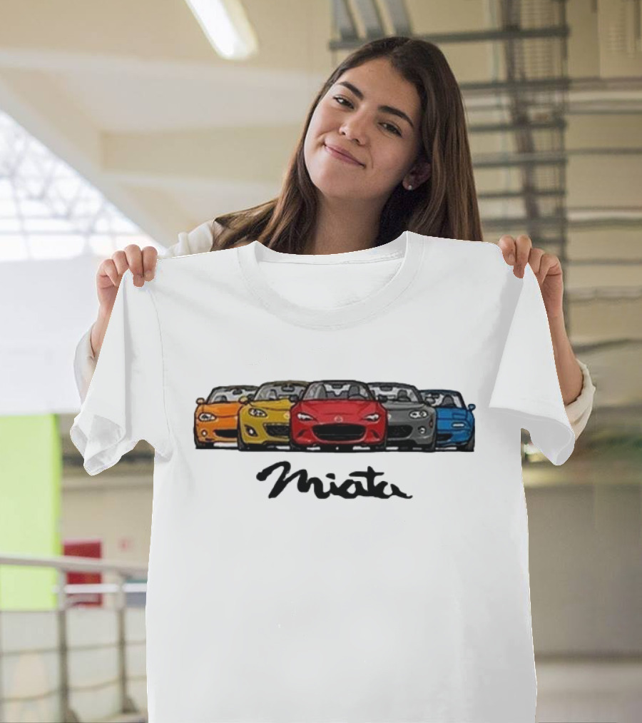 Mazda MX-5 Miata Generations Classic Lineup T-Shirt