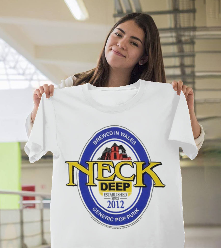 Neck Deep Generic Pop Punk Brewed in Wales 2012 T-Shirt