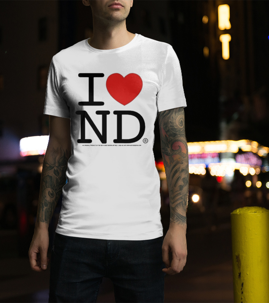 Neck Deep I Love ND Red Heart Graphic T-Shirt