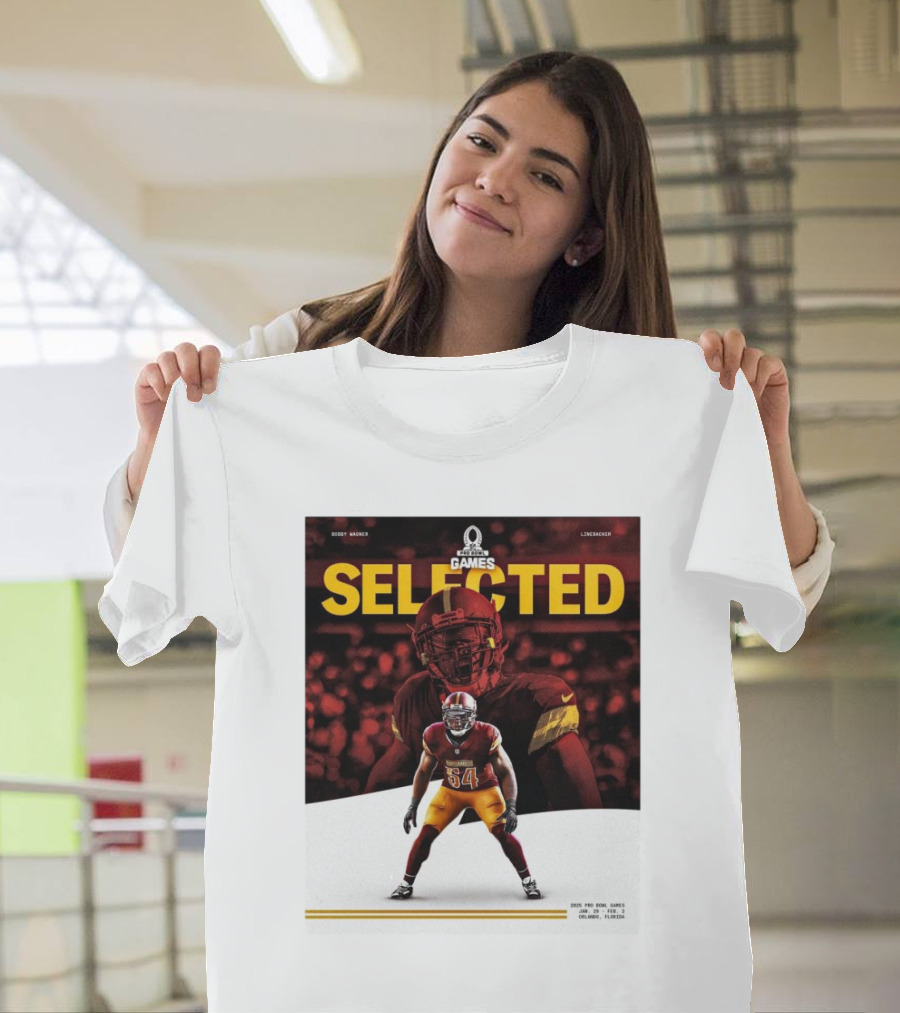 Pro Bowl Games 2025 Bobby Wagner Selected Linebacker Washington Commanders Orlando Florida T-Shirt