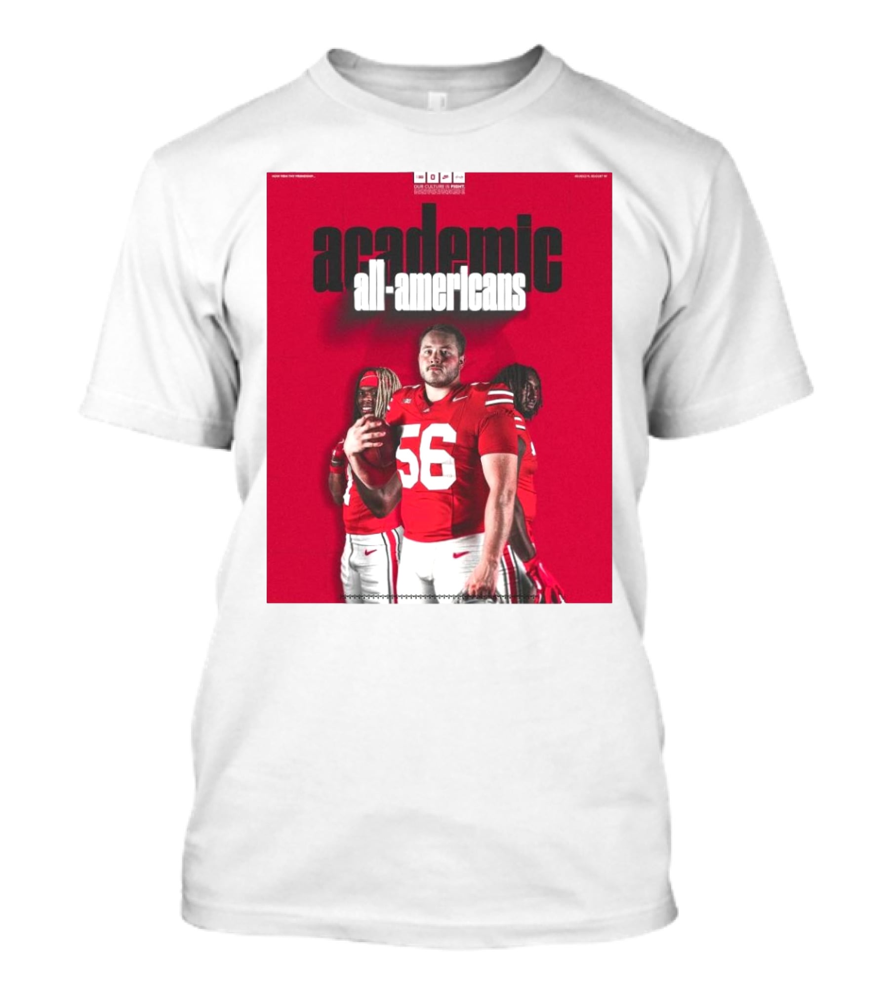 Ohio State Football Academic All-Americans Quinshon Judkins Seth McLaughlin Donovan Jackson T-Shirt