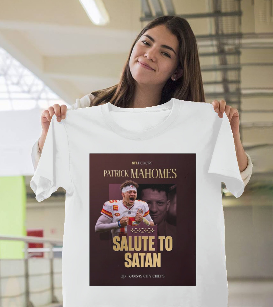 Patrick Mahomes NFL Honors Kansas City Chiefs QB Salute To Satan T-Shirt