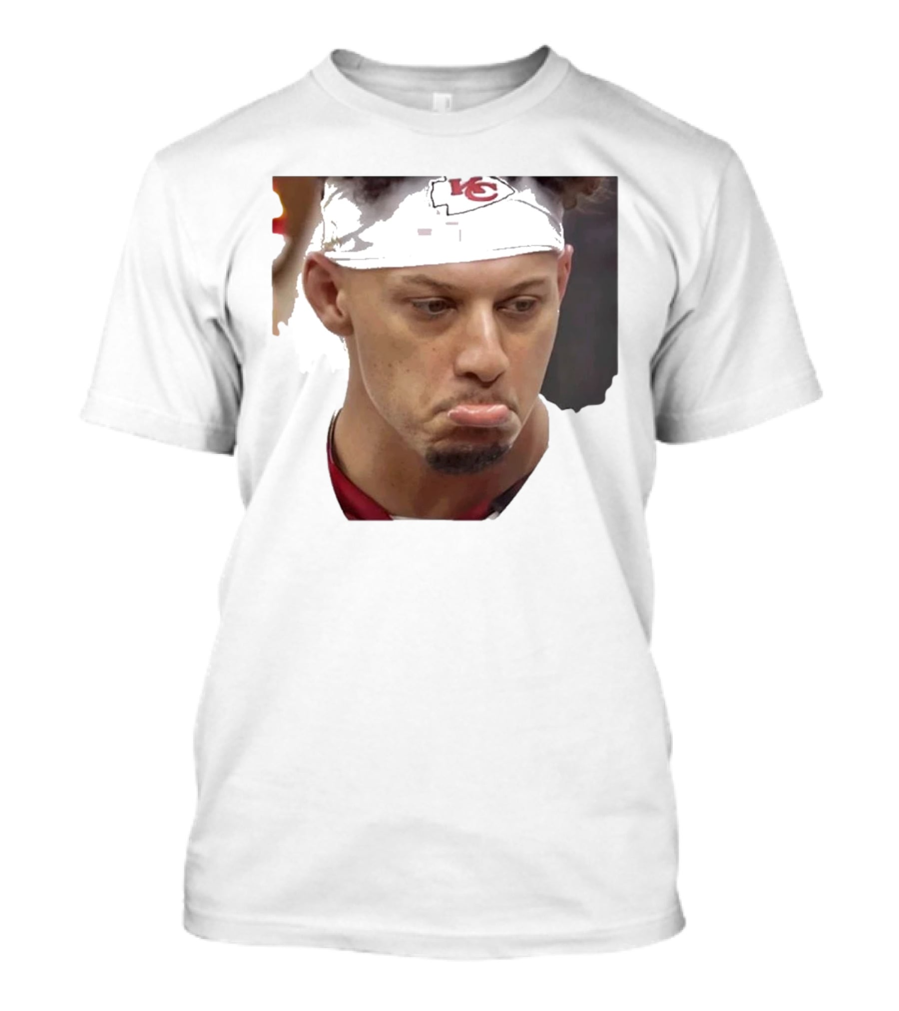 Super Sad Pat Mahomes Headband KC T-Shirt
