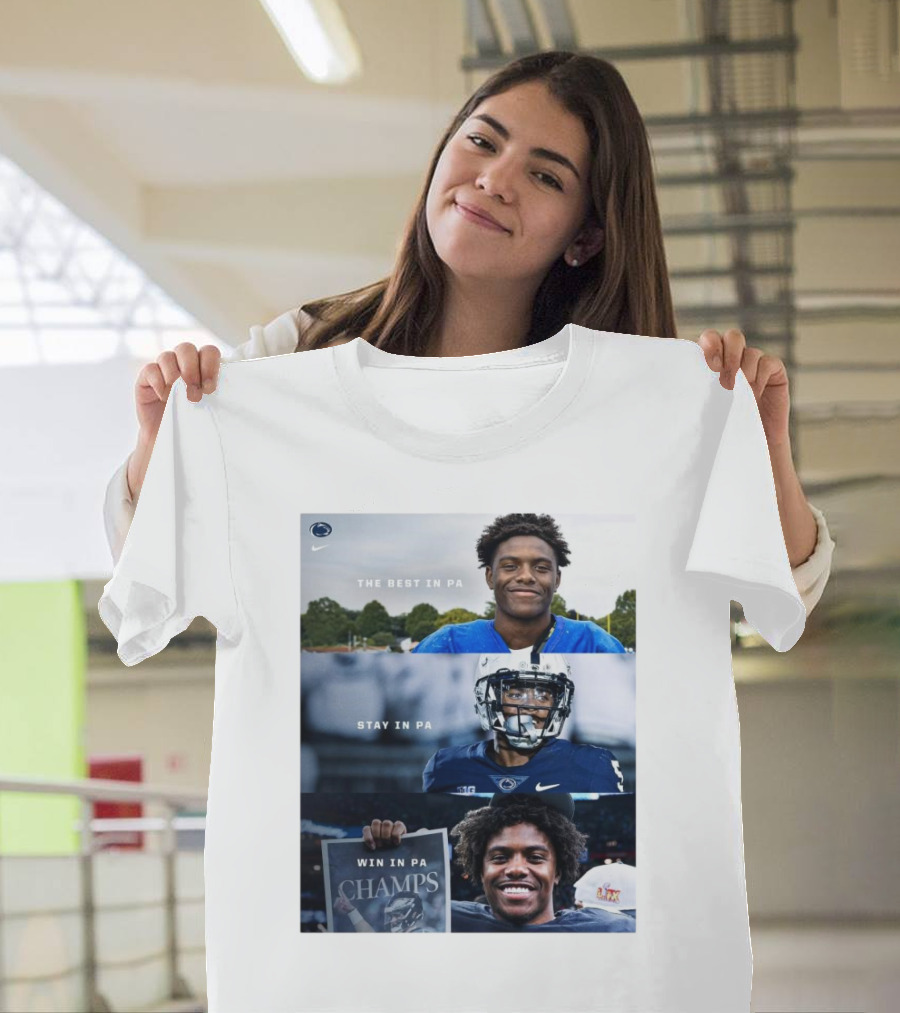 Penn State Football Jahan Dotson The Best in PA Stay in PA Win in PA Champs T-Shirt