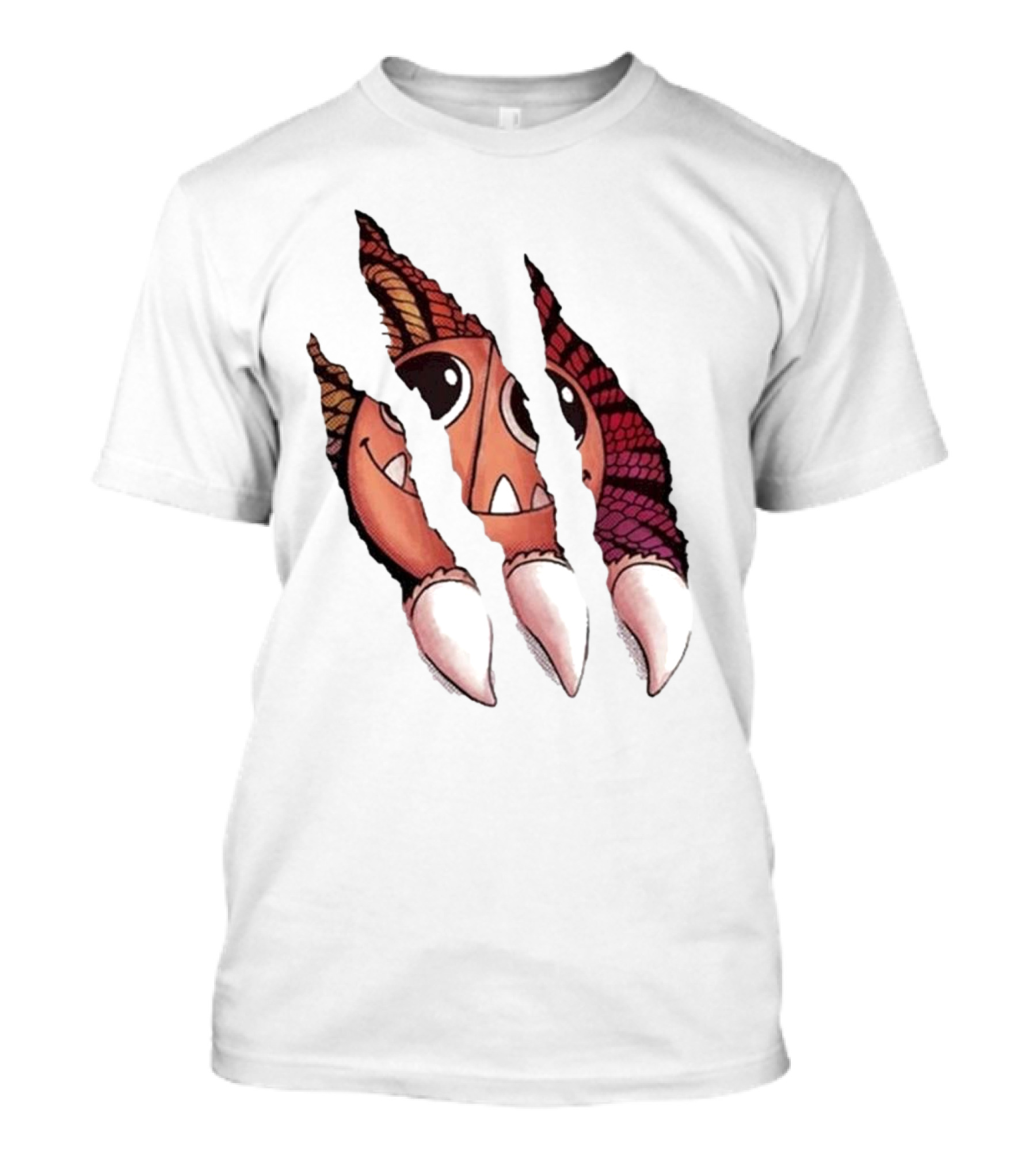 Poppy Playtime Yarnaby Claw Scratch Monster Teeth Eyes T-Shirt