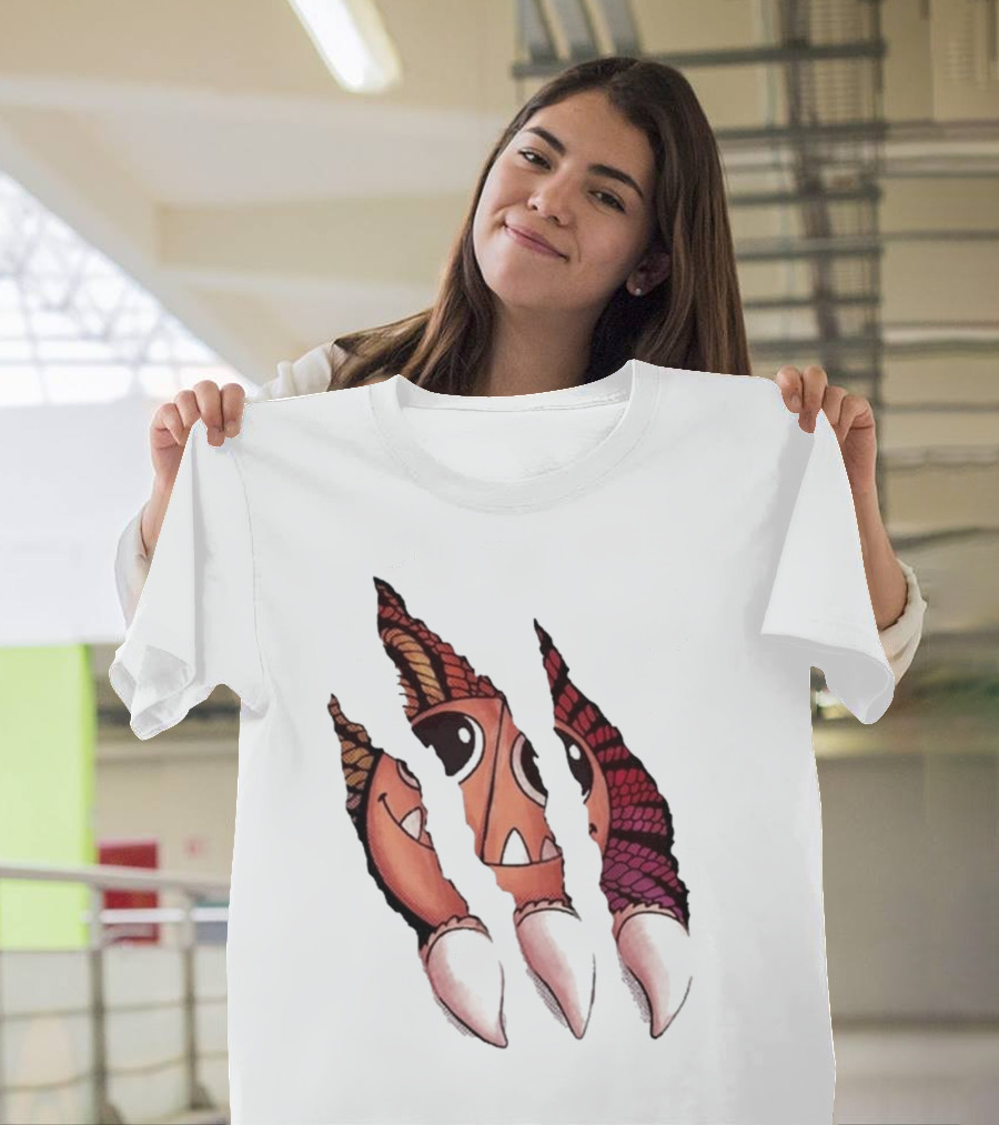 Poppy Playtime Yarnaby Claw Scratch Monster Teeth Eyes T-Shirt