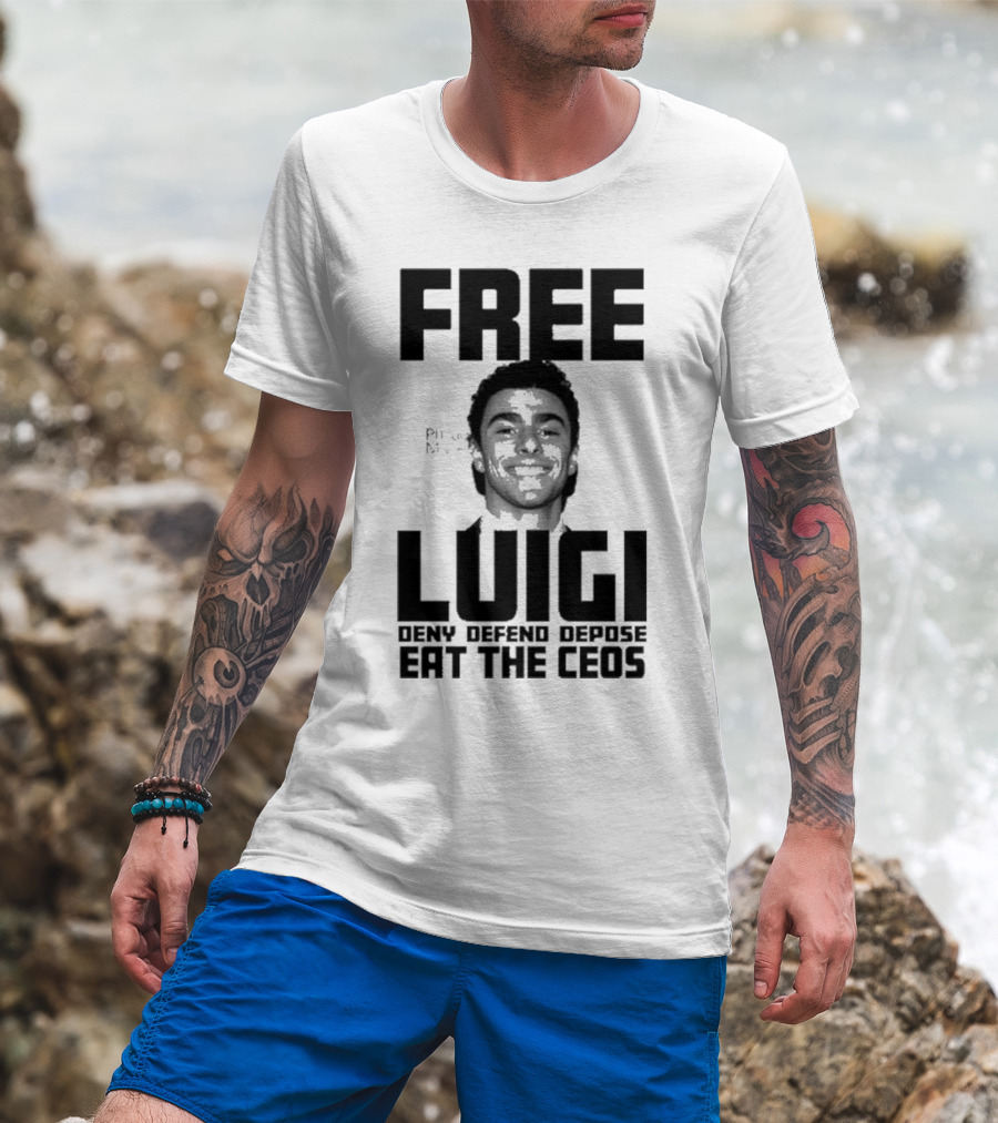 Portland USA Free Luigi Deny Defend Depose Eat The Ceos T-Shirt