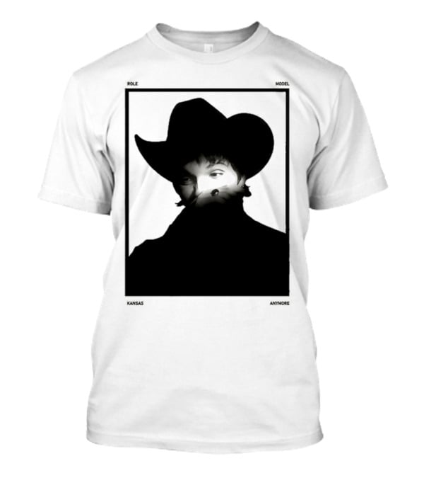 Role Model Anymore Kansas Cowboy Hat Boyfriend Fit Girls T-Shirt
