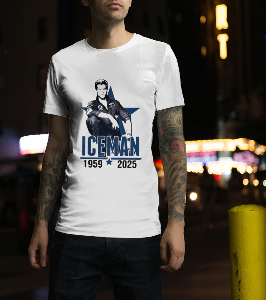 Val Kilmer 1959-2025 Iceman Top Gun T-Shirt