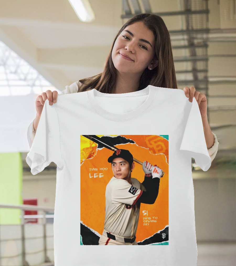 San Francisco Giants Jung Hoo Lee 51 Days to Opening Day T-Shirt