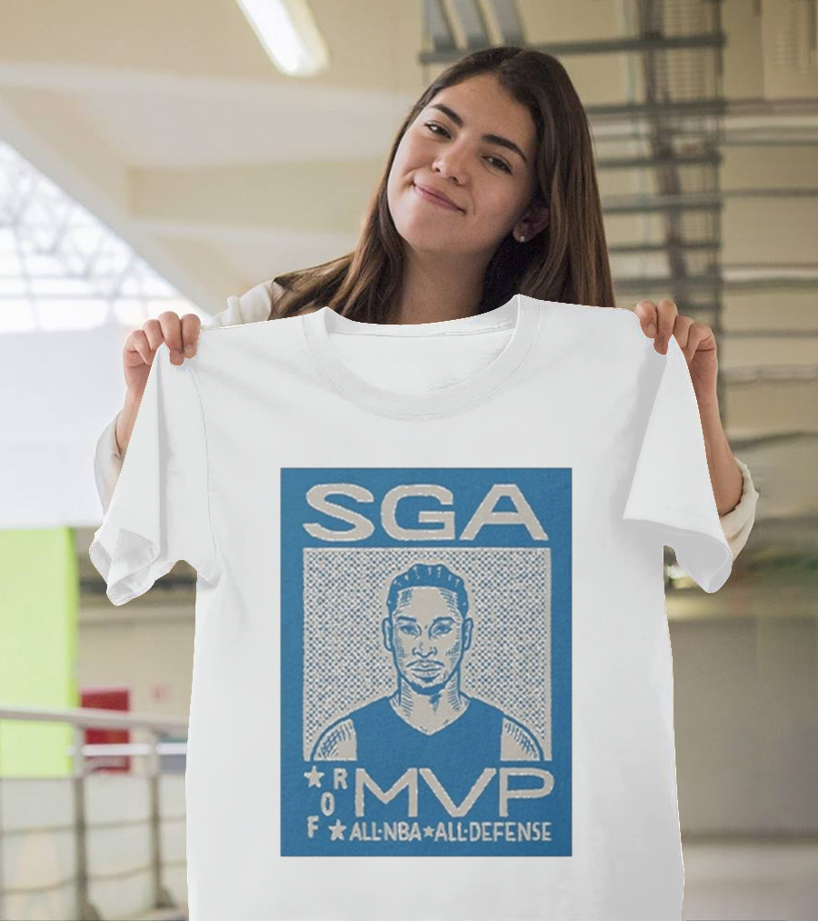 SGA Shai Gilgeous-Alexander MVP All NBA All Defense T-Shirt
