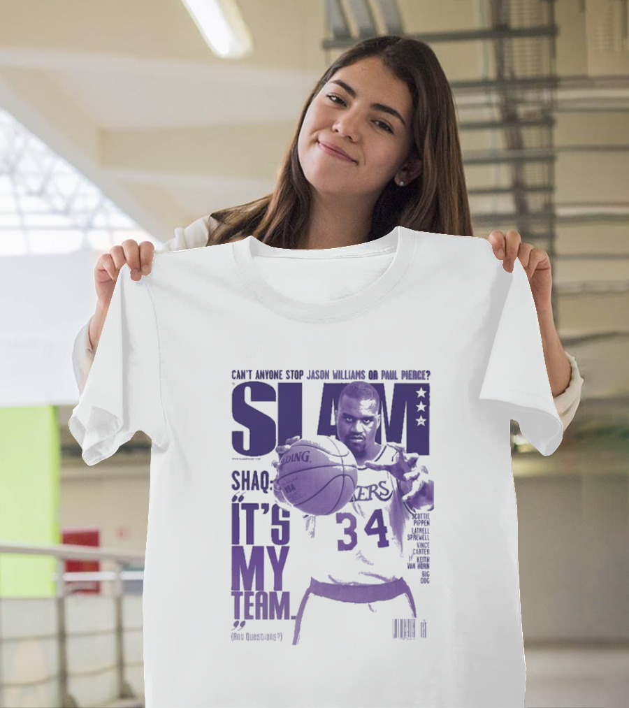 SLAM Shaquille O’Neal Lakers It's My Team 34 T-Shirt