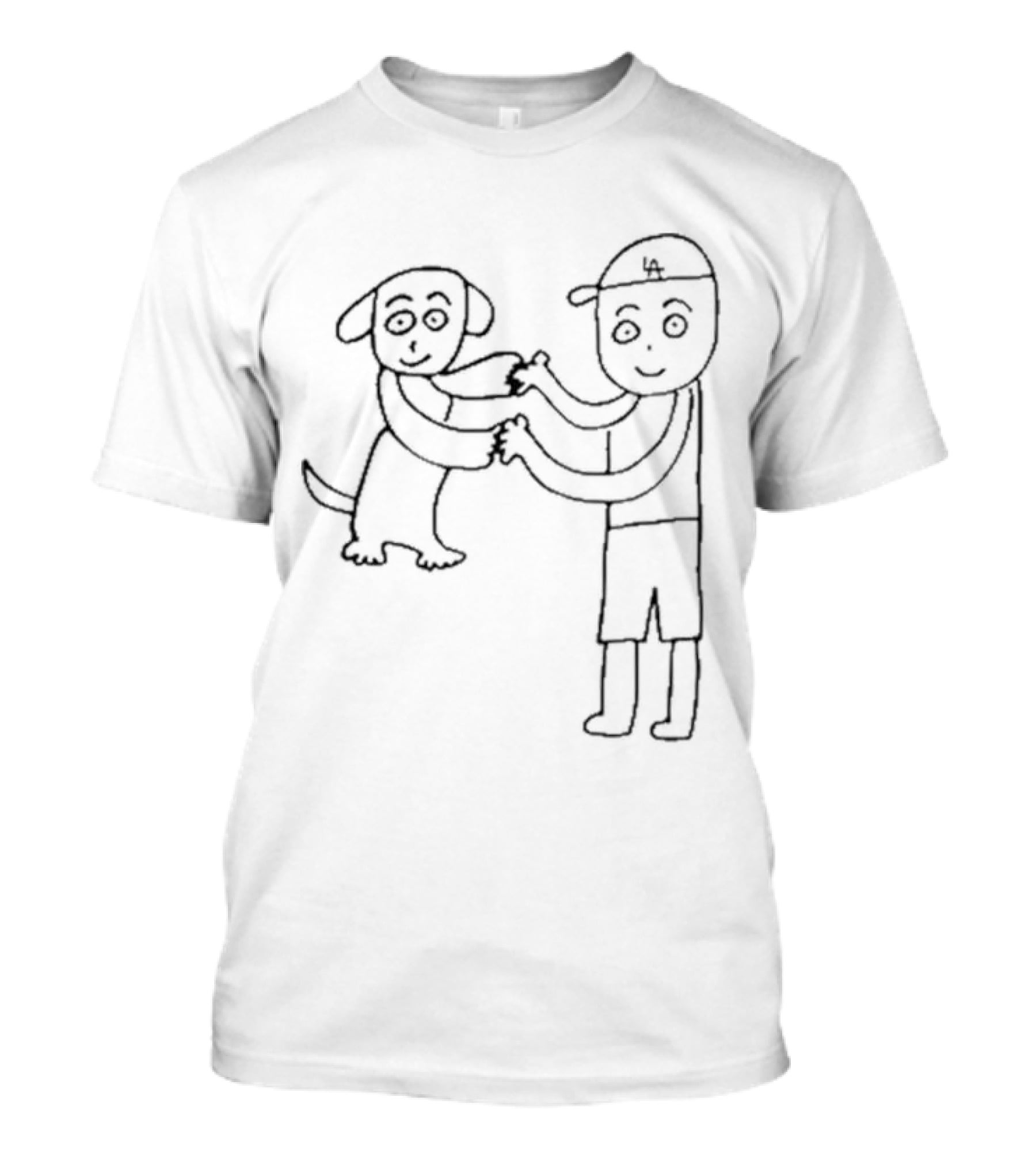 Shohei Otani And Dog Sketch By Kenta Maeda T-Shirt