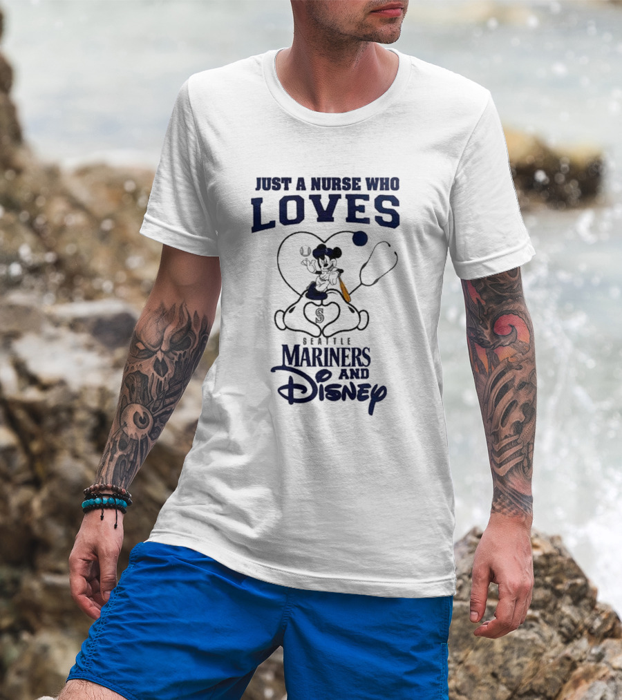 Seattle Mariners Disney Nurse Who Loves Baseball 2025 T-Shirt