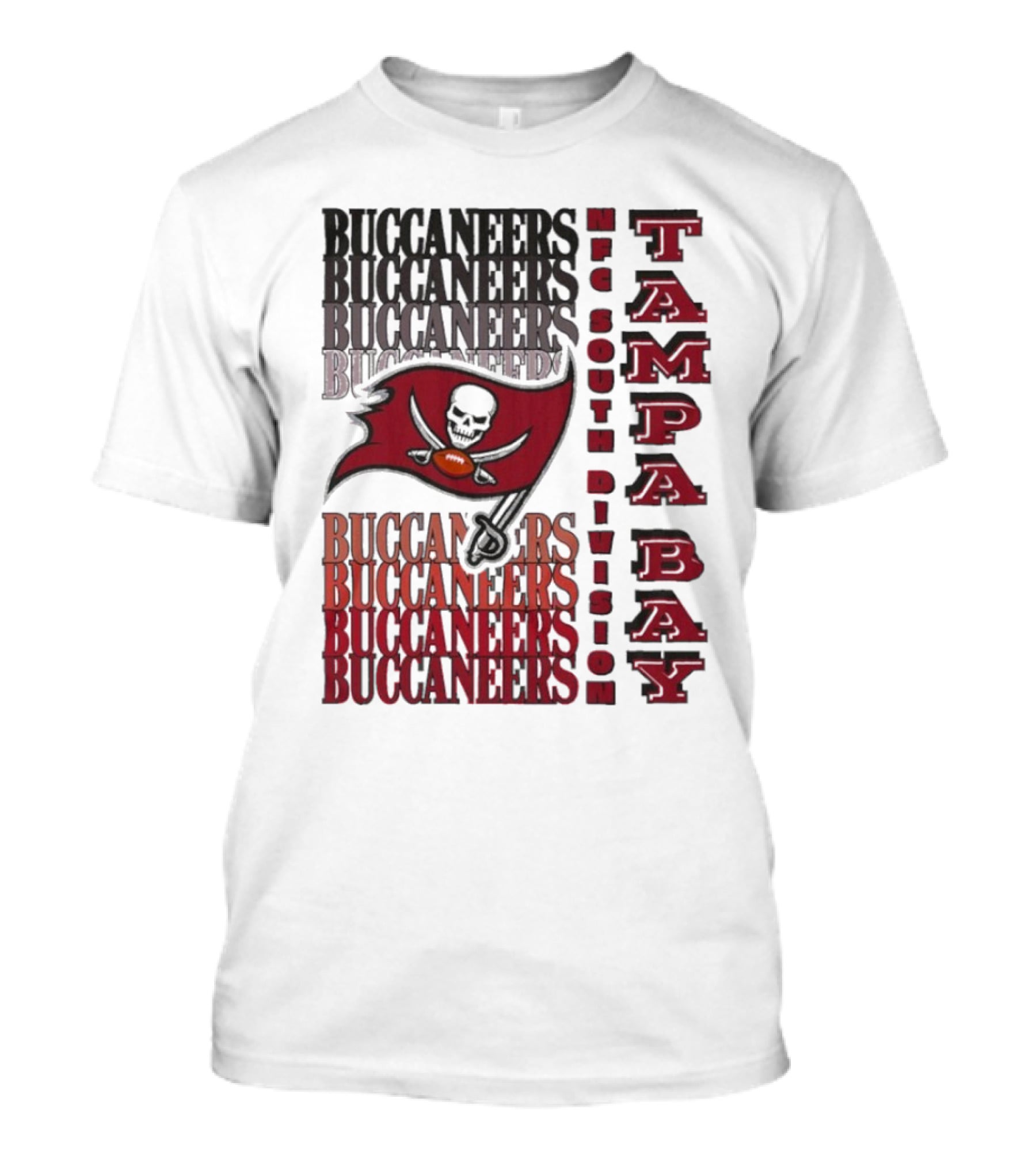 Buccaneers NFC South Division Tampa Bay Football Fan Gear T-Shirt