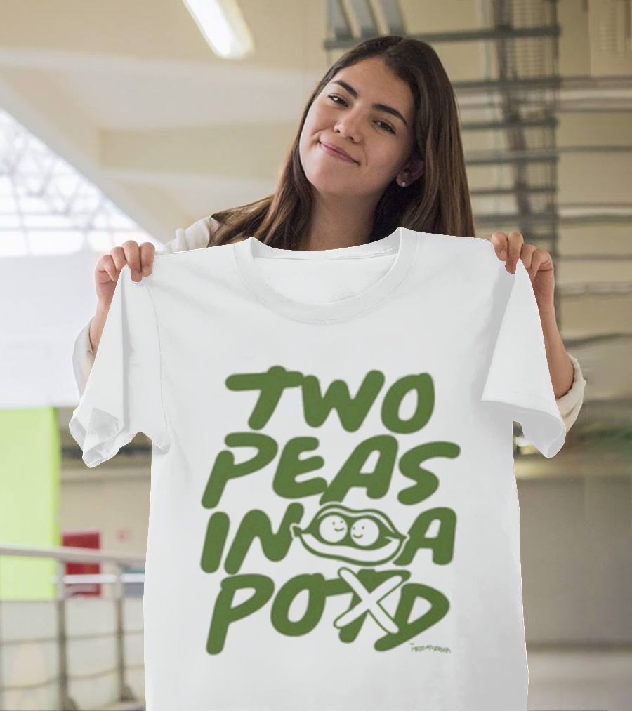 Two Peas In A Pod Tanner Smith Playful Pea Doodle T-Shirt