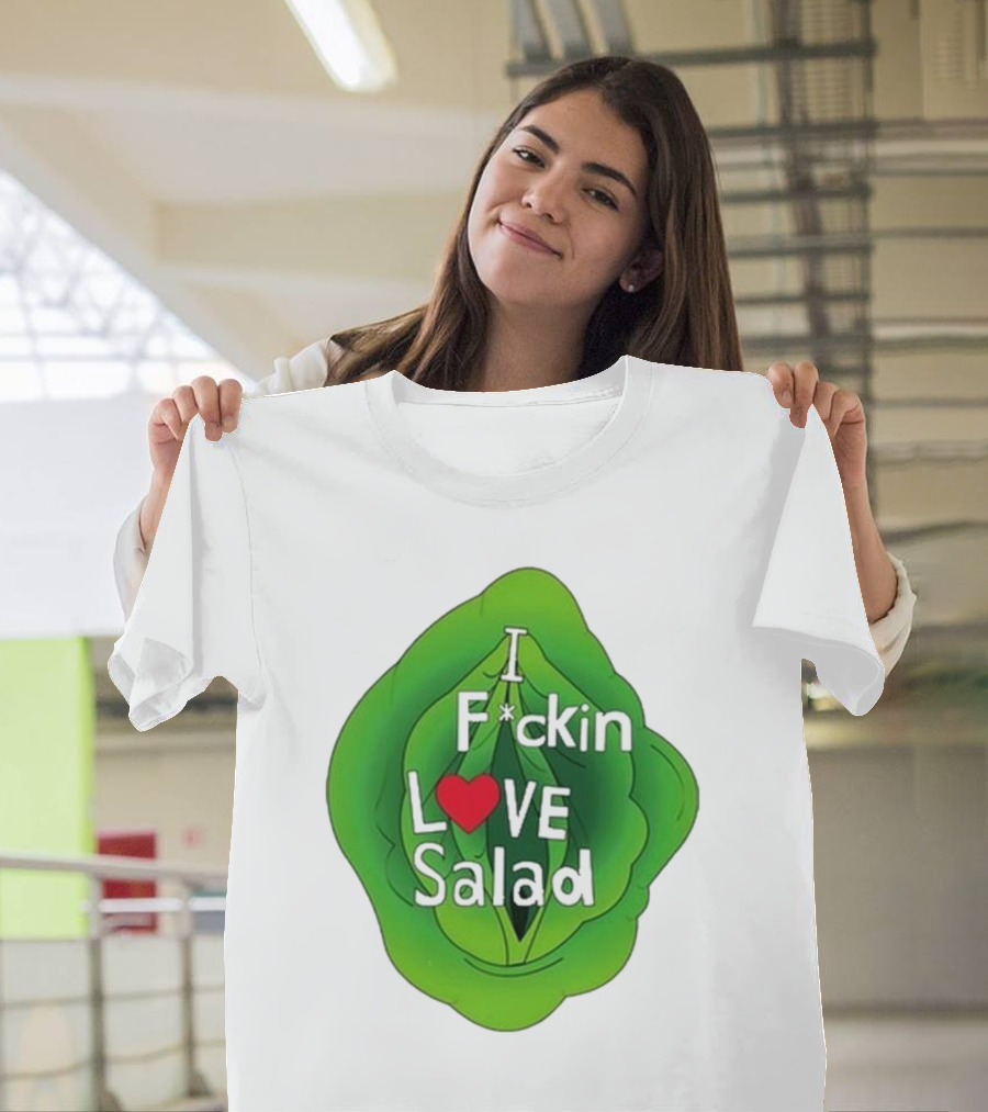 The Beaver Family I F*ckin Love Salad Leaf Heart T-Shirt