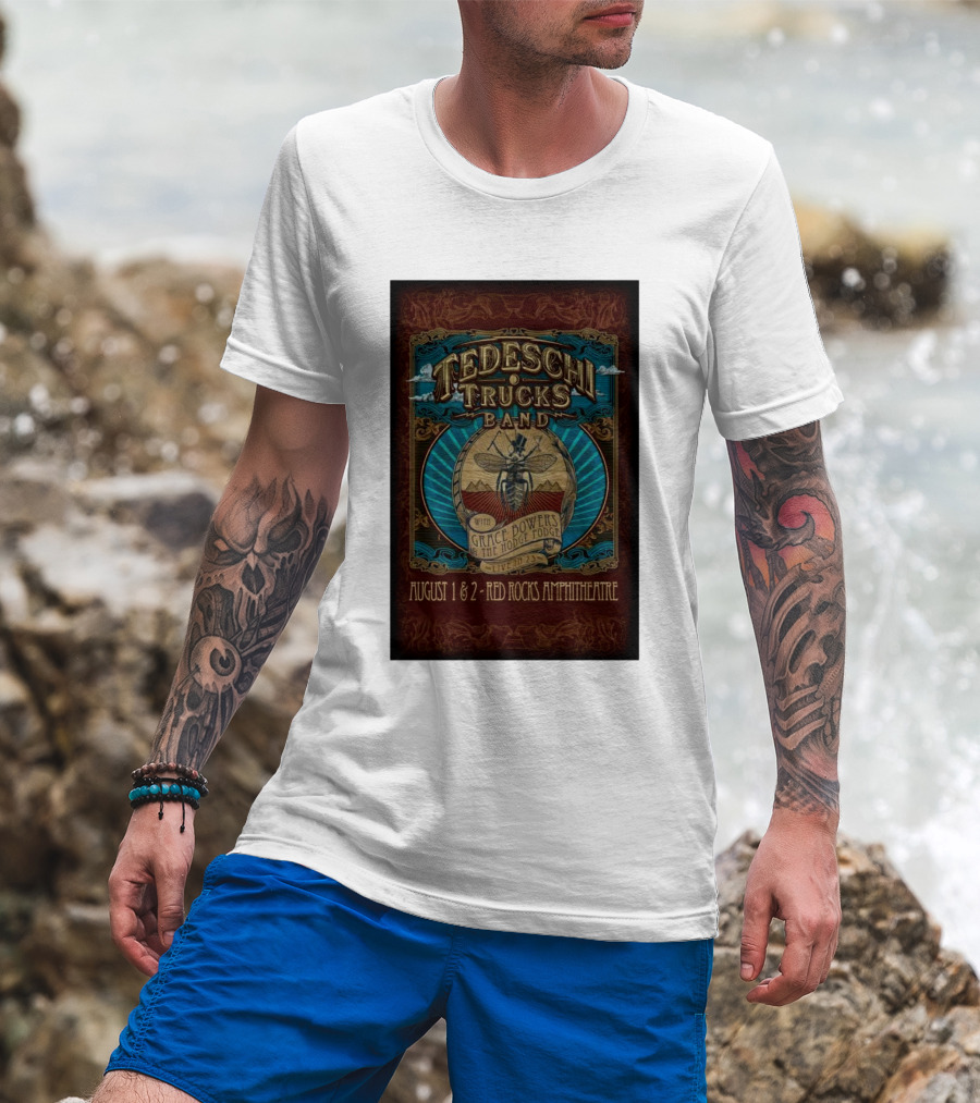 Tedeschi Trucks Band August 1-2 2025 Red Rocks Amphitheatre Live With Grace Bowers The Hodge Podge T-Shirt