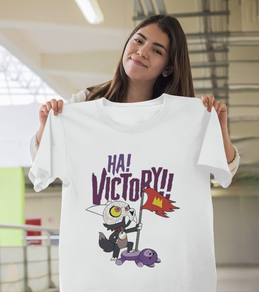 The Owl House Ha Victory King Character and Plush Toy Scene T-Shirt