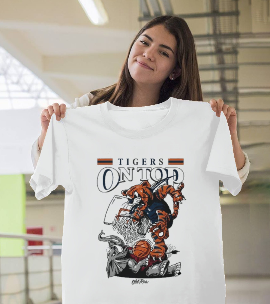 Tigers on Top Auburn Tigers vs Alabama Crimson Tide Basketball 2025 T-Shirt