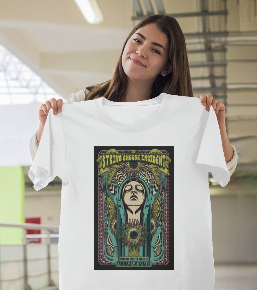 String Cheese Incident February 6-8 2025 Tabernacle Atlanta GA Psychedelic Design T-Shirt