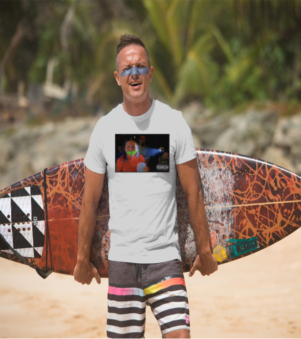 Trishabriellee Fishtank Parental Advisory Explicit Content Tape T-Shirt