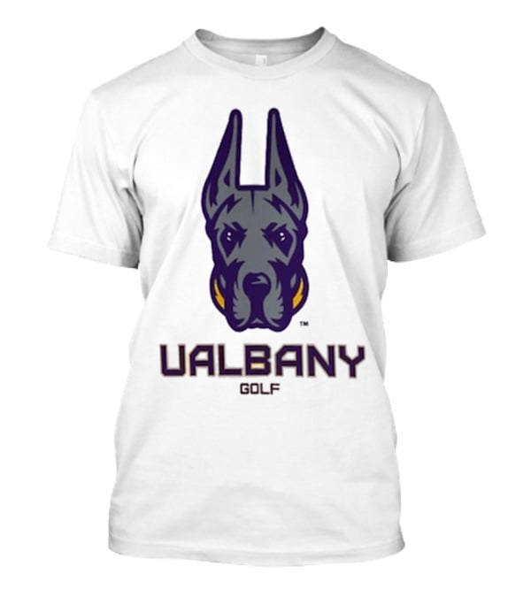UAlbany Great Danes Golf Head Logo T-Shirt