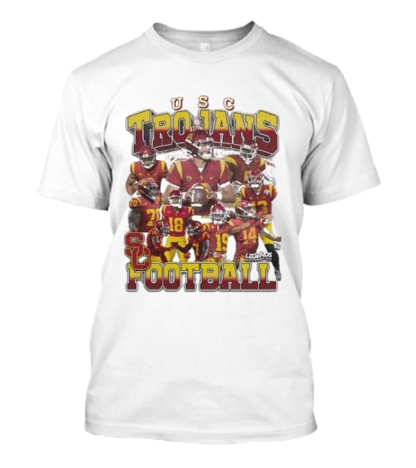 USC Trojans Football Legends Heavy Weight Players Collection T-Shirt