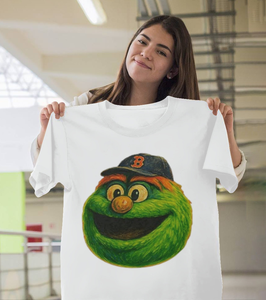 Wally The Green Monster Boston Red Sox Iconic Logo T-Shirt