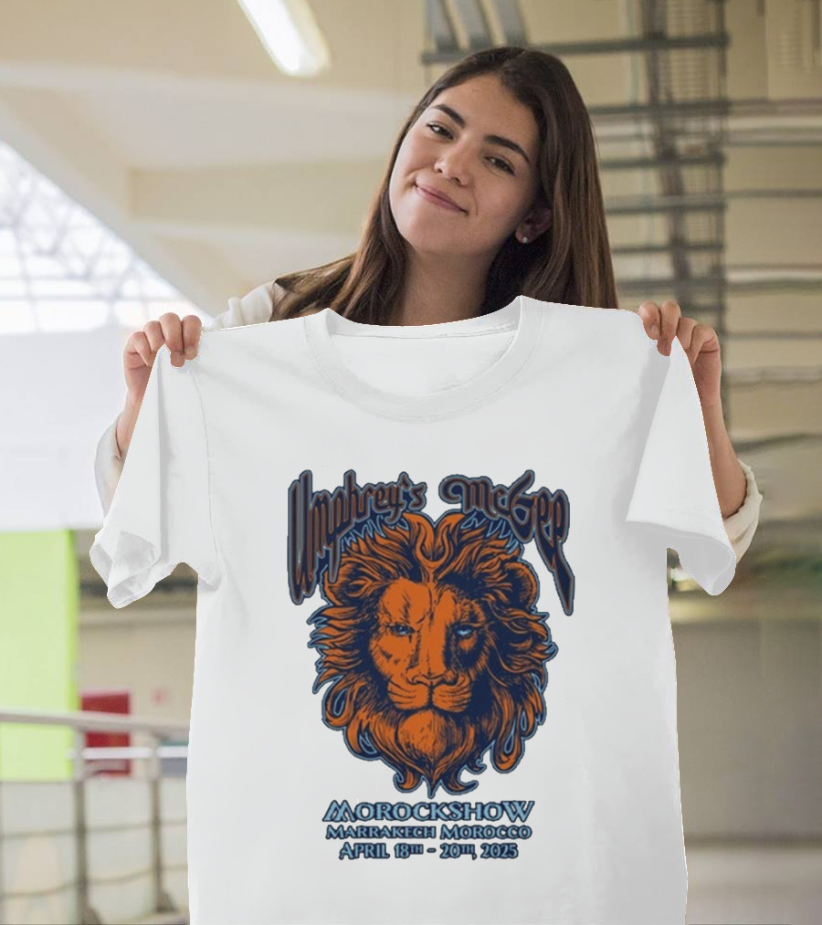 Umphrey’s McGee Morockshow Marrakech Morocco April 18th-20th 2025 Lion Art T-Shirt