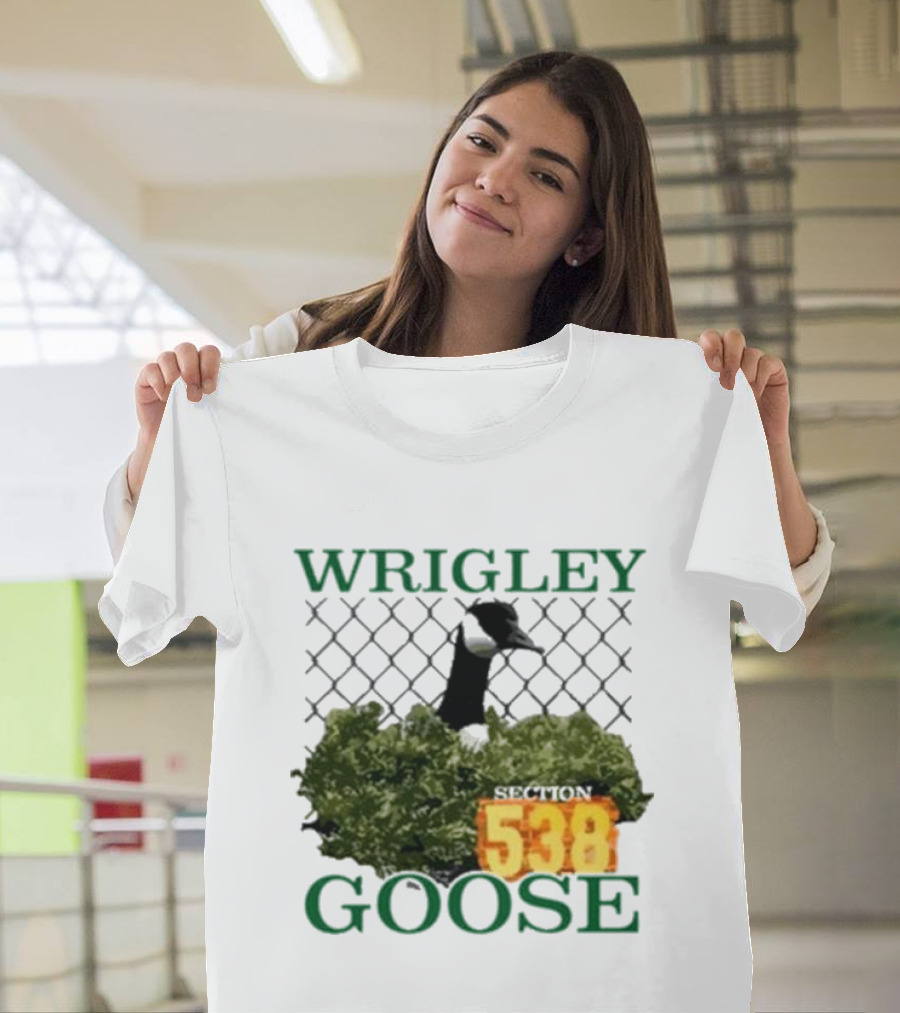 Wrigley Goose Section 538 Chicago Cubs Stadium Fan Apparel T-Shirt