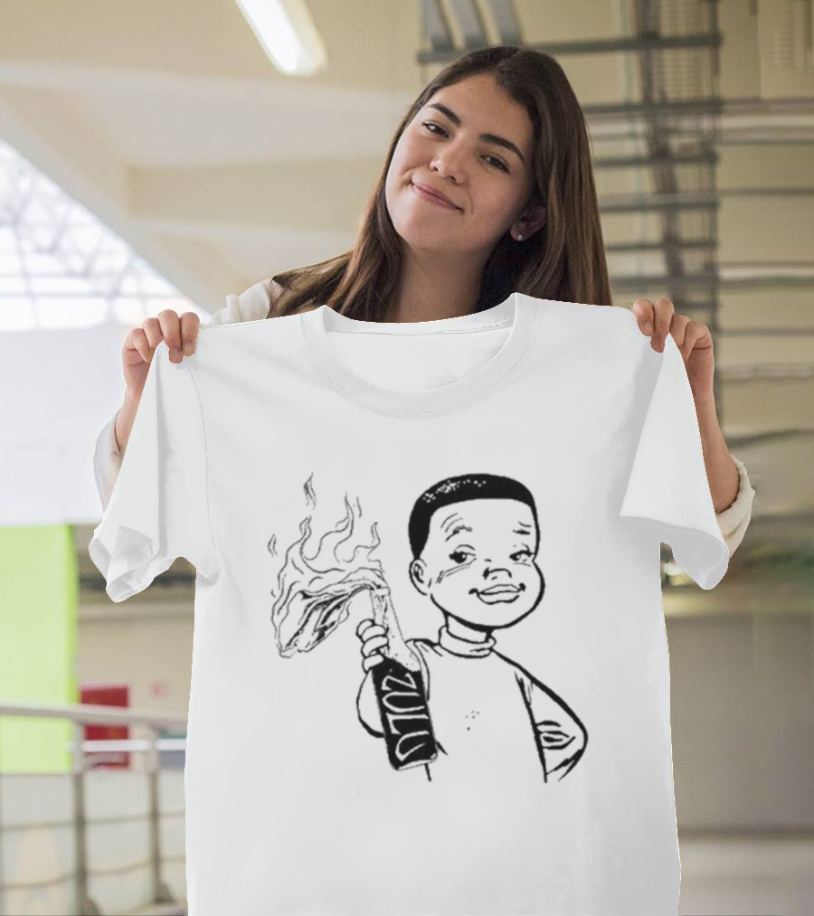 Zulu One Way Or Another Molotov Character Drawing T-Shirt