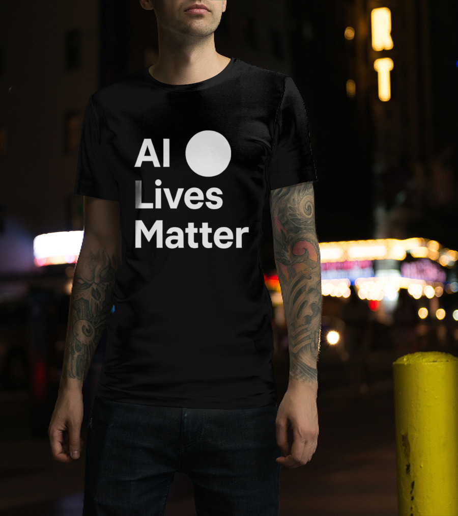 AI Lives Matter Statement Circle T-Shirt