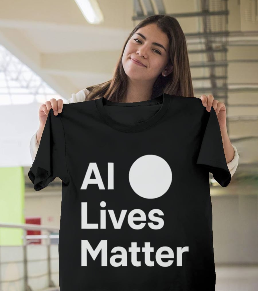 AI Lives Matter Statement Circle T-Shirt