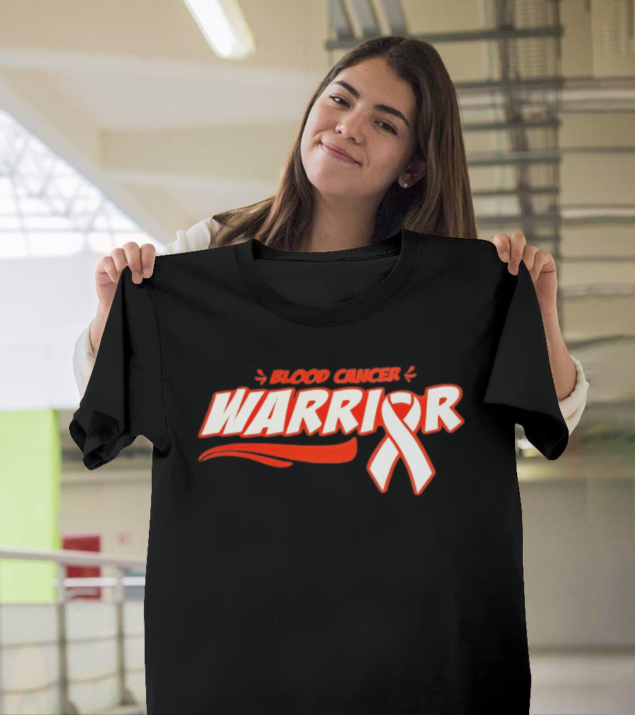 Blood Cancer Warrior Awareness Ribbon Strength Empowerment T-Shirt