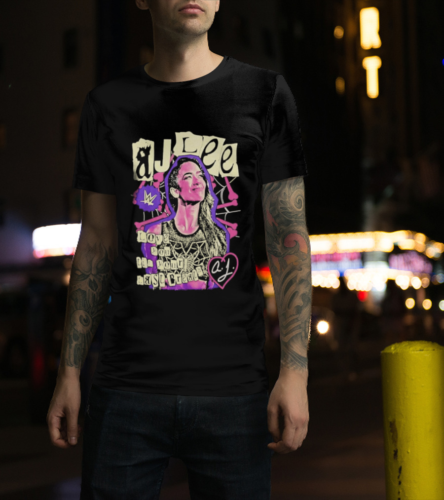 AJ Lee Love You Til Your Last Breath Star Power Heart T-Shirt