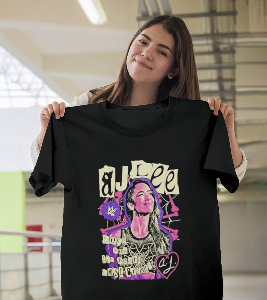 AJ Lee Love You Til Your Last Breath Star Power Heart T-Shirt