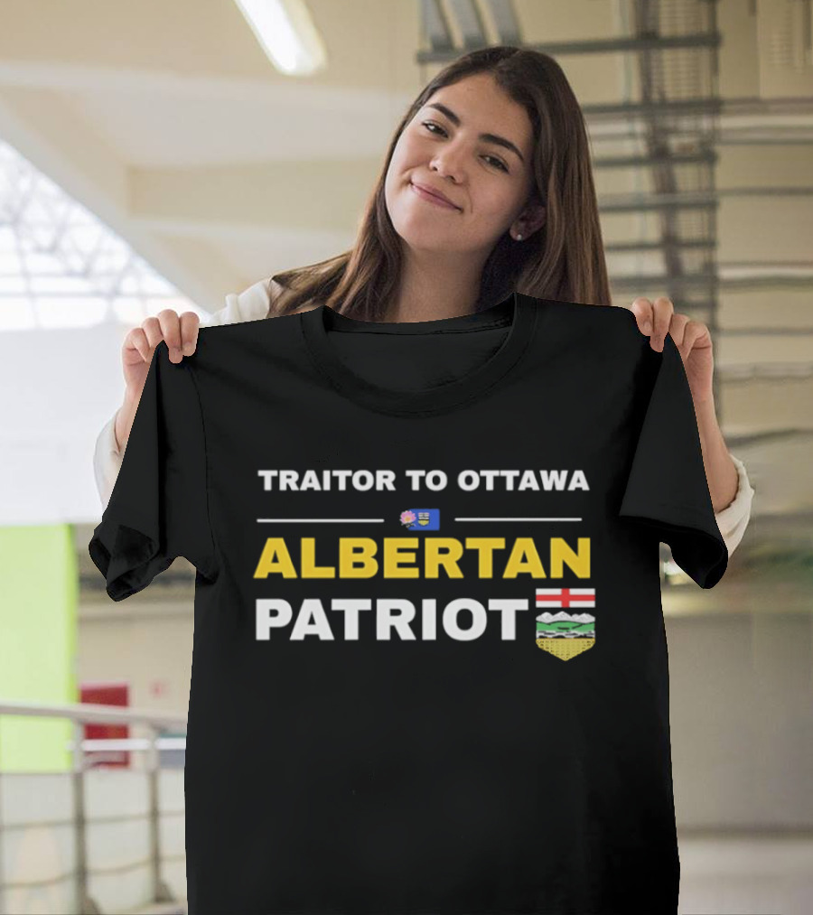 Traitor To Ottawa Albertan Patriot Flag Alberta Crest T-Shirt