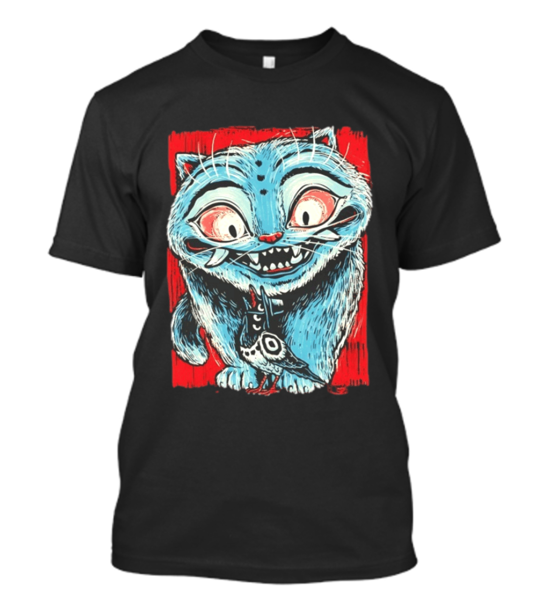 Derpy Tiger And Sussy KPop Demon Hunters Tiger And Crow Duo Colorful Cartoon T-Shirt