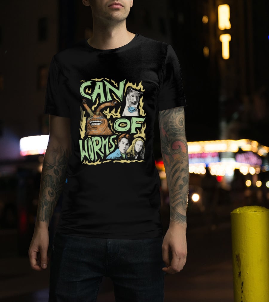 Can Of Worms Alien Dog Barnabus Movie Character Scene T-Shirt