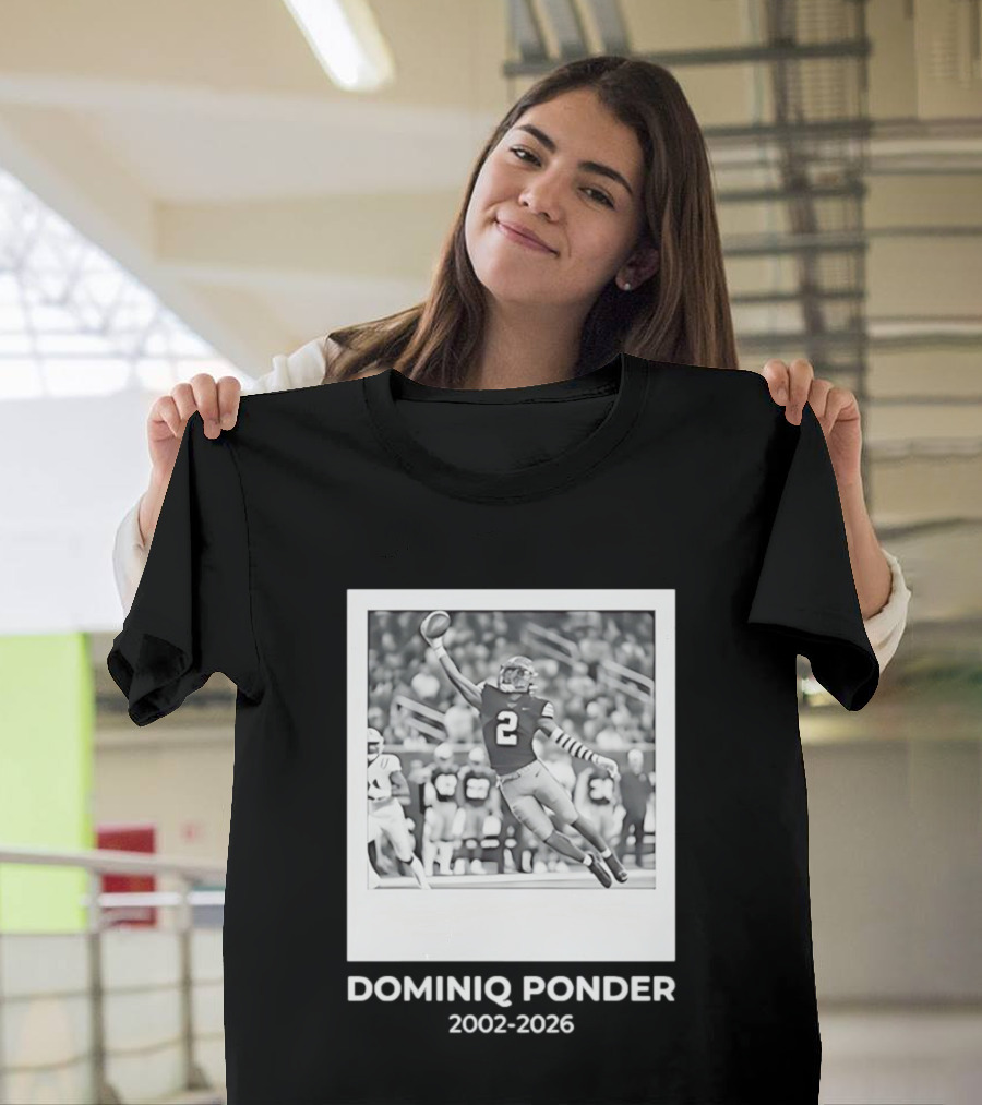 DOMINIQ PONDER 2002 2026 RIP Memory In Colorado Buffaloes Football T-Shirt