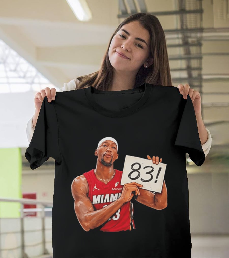 Bam Adebayo Miami Heat 83 Point Game Sign T-Shirt